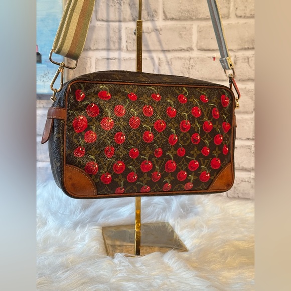 Louis Vuitton Handbags - Louis Vuitton Cherry Collection Hand Painted upcycled makeup crossbody